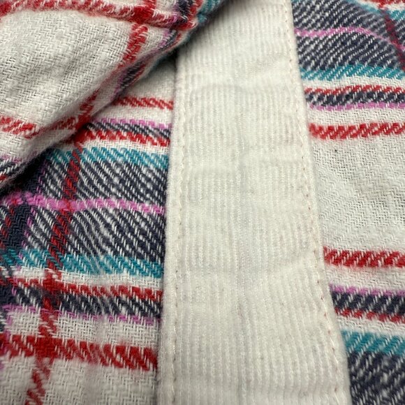 EUC‎ Women's AMERICAN EAGLE Patchwork Super Soft Flannel Button Down | Size L - Picture 7 of 11